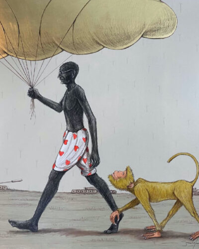 Bapu with a Golden Cloud