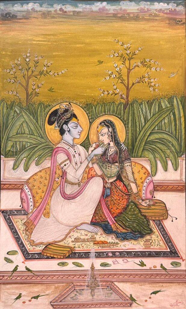 Krishangarh Radha Krishan Love scene